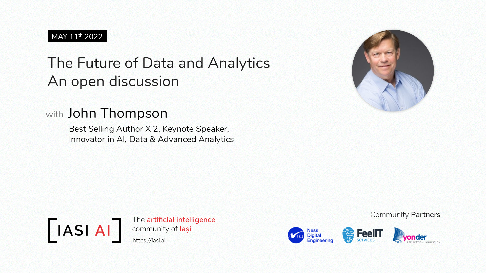 The Future of Data and Analytics: An open discussion - IAȘI AI meetups